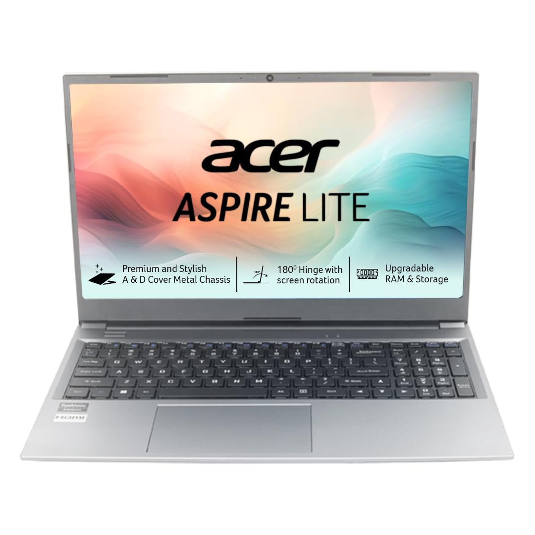Acer Aspire Lite (Ryzen 3-7330U, 8GB RAM, 256GB SSD, Metal Body)