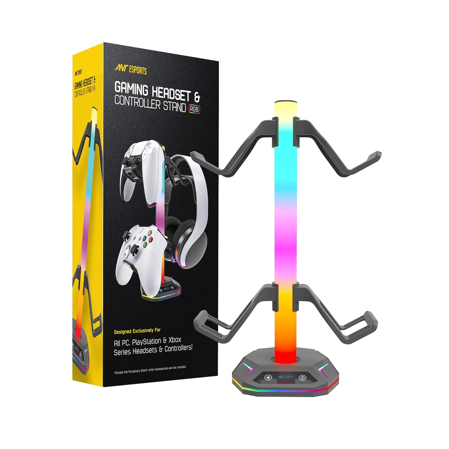 Ant Esports RGB Headset Stand with USB Charging