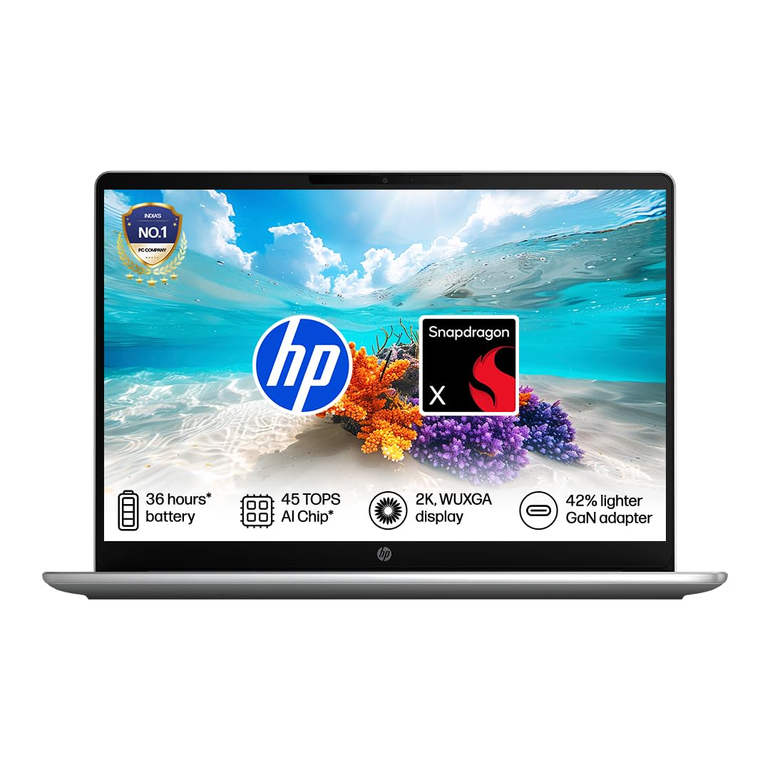 HP OmniBook 3 (Snapdragon X, AI PC, 16GB RAM, 512GB SSD)
