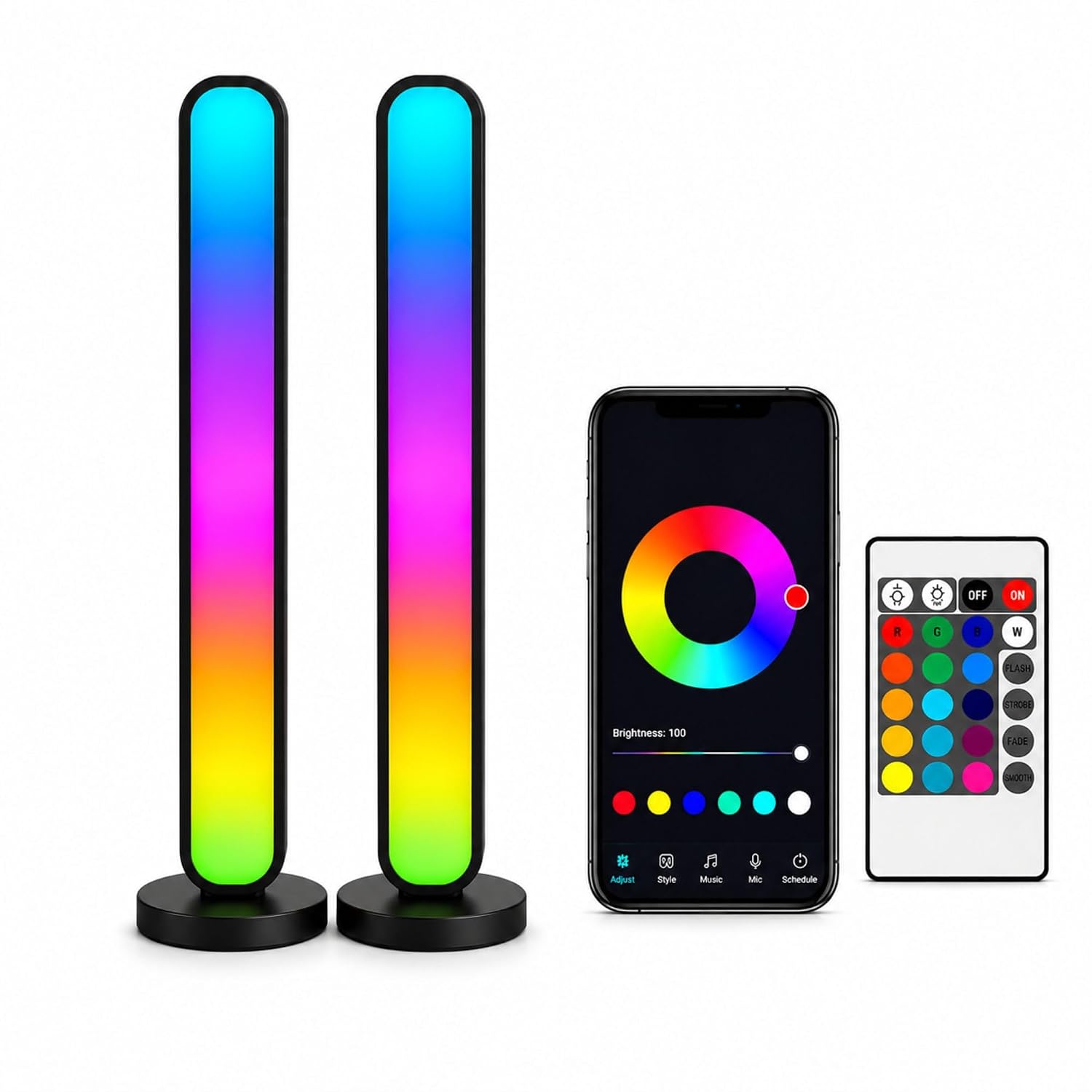 HUMAIZAR RGB LED Light Bar (2-Pack)